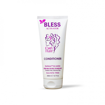 BLESS FIBERHANCE ACTIVATOR CURL HAIR CONDITIONER SULFATE PARABEN SILICONE FREE 200 ML